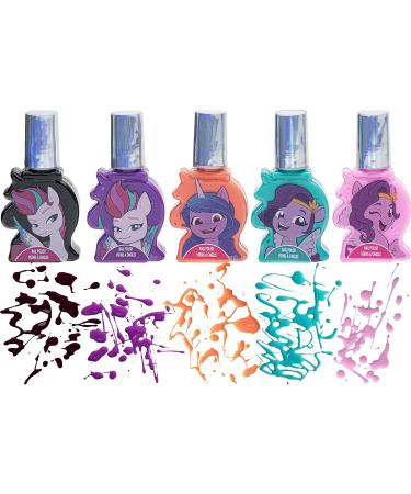 Townley Girl My Little Pony Peel-Off Nail Polish Set for Girls - Non-Toxic, Water Based, Glittery & Opaque Colors with Toe Spacers & Stickers - Buy Online on GoSupps.com