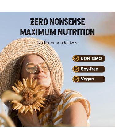 Organic Sunflower Lecithin Powder | 100% Non-GMO USDA Certified Gluten-Free | Brain Liver & Heart Health Support | Premium Food Emulsifier for Baking & Smoothies | 4oz (113g) 10g Daily Serving - Buy Online on GoSupps.com