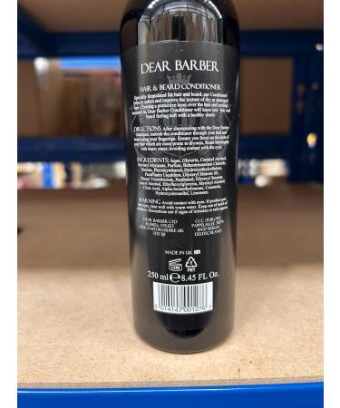 Dear Barber Conditioner 250ml - Moisturizing Hair & Beard Conditioner for All Hair Types - International Shipping Available - Buy Online on GoSupps.com