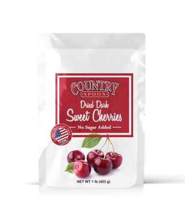 Country Spoon No Sugar Added Dried Sweet Cherries (1 lb.) 1 Pound (Pack of 1)