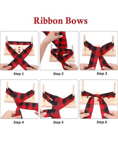 Wooden Bow Maker Tool with U-Shaped Scissors for Halloween & Christmas Decorations - DIY Crafts, Hair Bows, Corsages, Holiday Wreaths - Buy Online on GoSupps.com