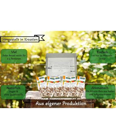 Dr. Ana Collection Italian Risotto with Chanterelles & Tomatoes | Vegan Additive-Free Ready Mix | 6-Pack of Authentic Arborio Rice (6 x 200g) - Buy Online on GoSupps.com