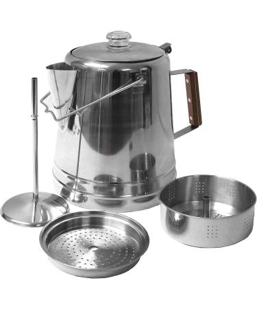 Texsport Stainless Steel Coffee Pot Percolator - 14 Cup for Outdoor Camping - Buy Online on GoSupps.com