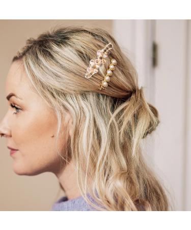 Butterfly Crystal Rhinestones Barrettes Fashion Ponytail Holders Luxury Glitter Sparkly Jeweled Hair Clips French Metal Snap Alligator Hair Clips for Wedding Birthday - Buy Online on GoSupps.com