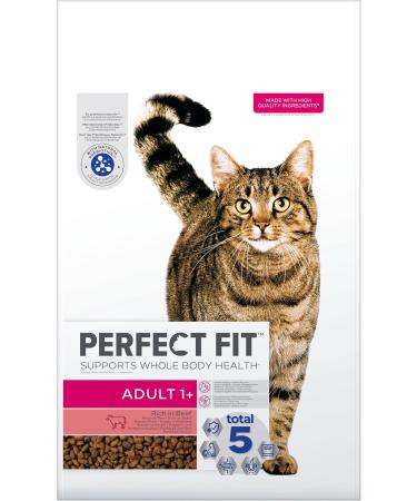 PERFECT FIT Adult Dry Cat Food Beef Formula for Active Cats 7kg | Optimal Nutrition for Cats 1 Year & Older - Buy Online on GoSupps.com