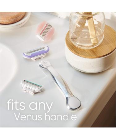 Gillette Venus Deluxe Smooth Platinum Razors for Women 1 Venus Razor 3 Razor Blade Refills Metal Handle with Anti-Slip Grip - Buy Online on GoSupps.com