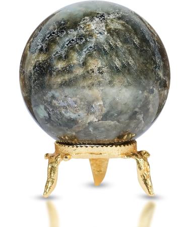PYOR Labradorite Crystal Round Crystal Ball Spiritual Crystals Crystal Balls Crystals and Stones Gemstone Collection Decorative Balls Energy Crystals Meditation Altar Labrodorite - Buy Online on GoSupps.com