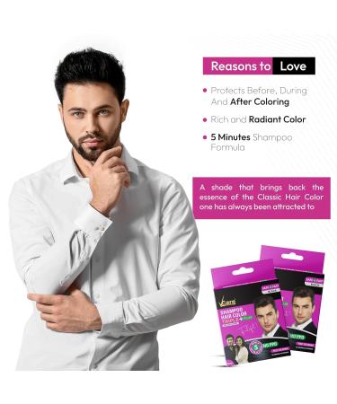 Shampoo Hair Color Black 25ml - Long-Lasting Vibrant Shades for All Hair Types | Buy Internationally - Buy Online on GoSupps.com