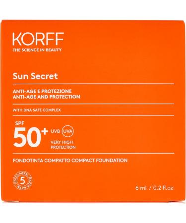  Korff Korff Sun Secret Compact Sunscreen Foundation SPF 50+ Shades 03 Tanned 7 ml - Buy Online on GoSupps.com