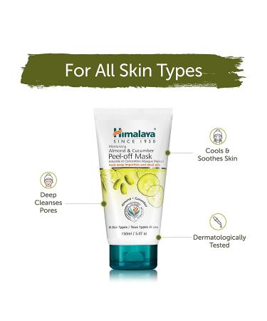 Himalaya Peel-Off Beauty Mask with Almond & Cucumber | 5.07 fl oz - All Skin Types - Buy Online on GoSupps.com