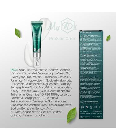 Rejuvenating Anti Aging Serum - Lifting Power Eye Fluid - Hydrating Eye Wrinkle Cream for Women with 5 Peptides & Vitamins - Ceramide Hyaluronic Acid Vitamin C Palmitoyl Tripeptide-1-15ml - Buy Online on GoSupps.com