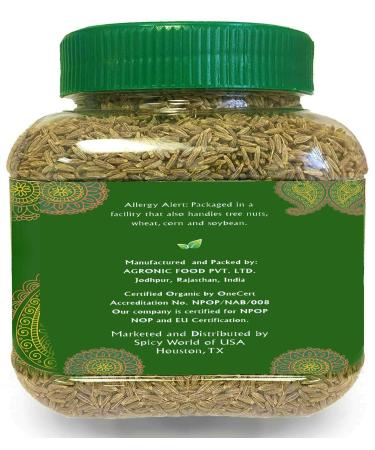 Jiva Organics Organic Cumin Seeds Whole 1lb Jar - Non-GMO, Pure, Vegan - Cumino - 1 Pound Jar - Buy Online on GoSupps.com