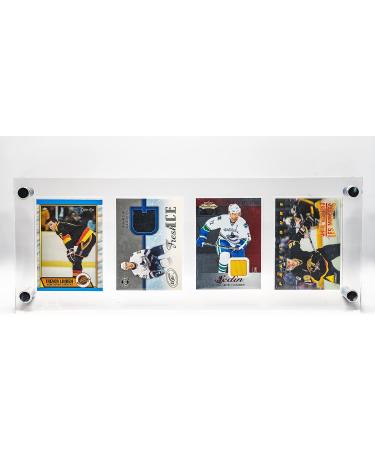 Trading Card Display Stand - 4 Slot Clear Acrylic Holder with UV Protection - Buy Online on GoSupps.com