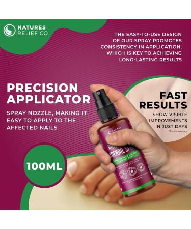 100ml All-Natural Anti Fungal Toenail Spray for Severe Toenail Fungus Treatment - Buy Online on GoSupps.com