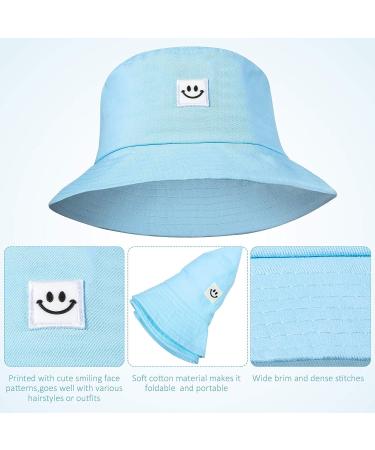 Smiling Face Bucket Hat | Cute Beach Sun Hat for Women & Men | Assorted Colors - Buy Online on GoSupps.com