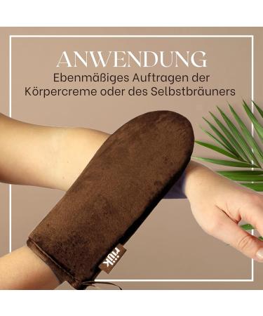 Double-Sided Self-Tanning Gloves | Soft & Washable Browning Gloves for Face & Body - Buy Online on GoSupps.com