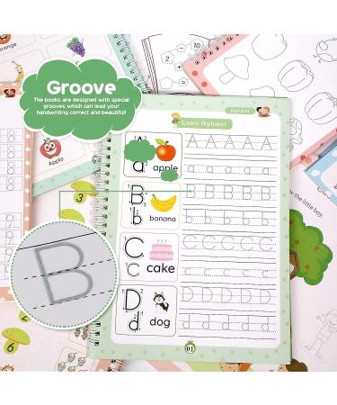 Magical Handwriting Workbooks Practice Copybook  Magic Calligraphy That Can Be Reused Handwriting Copybook Tracing Book (A4+Enlarged 4books+Pens) - Buy Online on GoSupps.com