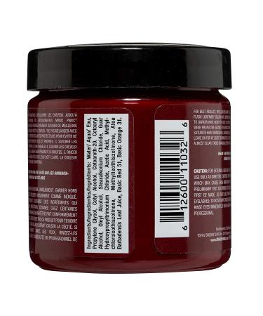 Manic Panic Vampire Red Hair Dye 4oz - Vegan Semi-Permanent Blood Red Color - PPD & Ammonia Free - Buy Online on GoSupps.com