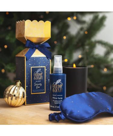Feather and Down Serenity Duo Gift Set (2 x 50ml Pillow Spray & Relaxing Eye Mask) - With Lavender & Chamomile Essential Oils to Encourage Calm & Aid a Restful Night's Sleep. - Buy Online on GoSupps.com