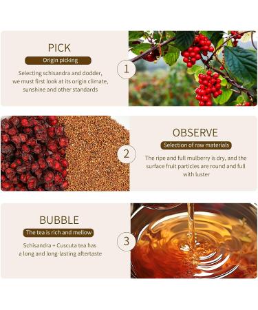 Five Flavors Goji Berry Tea 50 Bags/Box Four Famous Five Flavors Wolfberry Tea Schisandra Dodder Tea (1PC) - Buy Online on GoSupps.com
