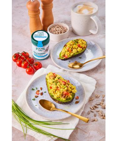 Fuchs Kala Namak Black Salt - Vegan Scrambled Eggs Seasoning - Natural Ingredients - 100g in Reusable Can - Buy Online on GoSupps.com