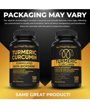 Organic Turmeric Curcumin With Bioperine (Black Pepper) - Anti Inflammatory Joint Support With 95% Curcuminoids For Max Effectiveness & Absorption - Antioxidant Supplement For Heart Health With Anti-Aging Formula. 120 Capsules - 60 Servings 120 count (Pac - Buy Online on GoSupps.com