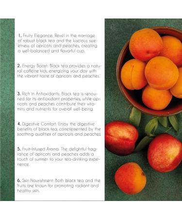 Thames Tea Premium Selection: Apricot & Peach Black Tea Tubebox | Luxury British Loose Leaf Fruit & Herbal Tea - Buy Online on GoSupps.com