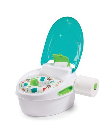 Summer Step by Step Potty, Neutral   3-in-1 Potty Training Toilet  Features Contoured Seat, Flushable Wipes Holder and Toilet Tissue Dispenser Neutral 1 Count (Pack of 1) Training Toilet