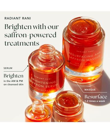 RANAVAT Brightening Saffron Face Serum | Discoloration & Dark Spot Corrector | Vitamin C Alternative for Hyperpigmentation (0.17 oz - Buy Online on GoSupps.com