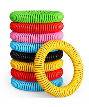 BUGBAND 12 Pack Mosquito Bracelets, Mosquito Bracelets Outdoor for Adults and Kids, Individually Wrapped DEET-Free Waterproof Bands - Buy Online on GoSupps.com