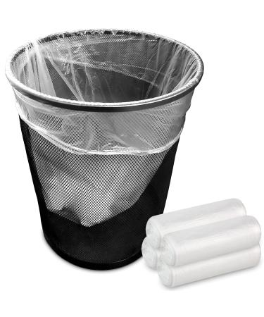 Stock Your Home 4 Gallon Clear Trash Bags (200 Pack) - Disposable Plastic Garbage Bags - Leak Resistant Waste Bin Bags - Small Bags for Office, Bathroom, Deli, Produce Section, Dog Poop, Cat Litter 4 Gallon 200 Pack