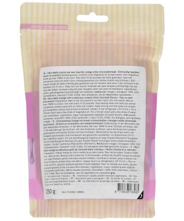 Buy FunCakes Deco Melts Orange (Pack of 2 x 250g) for Baking & Decorations | International Shipping Available - Buy Online on GoSupps.com