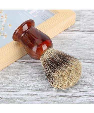 Luxury Men's Shaving Brush with Resin Handle | Professional Beard Shaving Tool for a Superior Grooming Experience - Buy Online on GoSupps.com