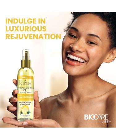 Biocare Skin Toning & Brightening Oil - Infused with Vitamin C Rosehip Seed Oil Vitamin E - Nourishing and Non-Greasy Body Oil for Hydrated Radiant Even Skin Texture and Complexion - 6 Oz - Buy Online on GoSupps.com
