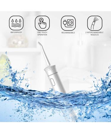 Travel Water Flosser - Portable Oral Irrigator for Deep Teeth & Braces Cleaning | Cordless & Compact for Travel | International Shipping Available - Buy Online on GoSupps.com