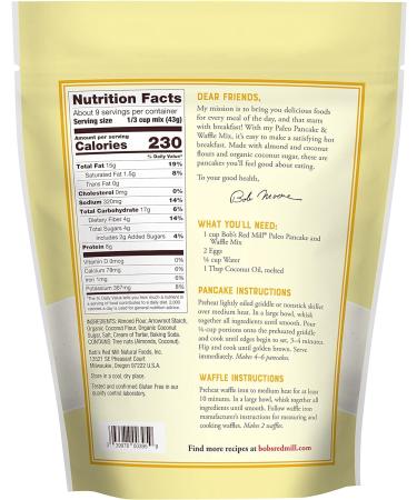 Bob's Red Mill Paleo Pancake & Waffle Mix 368 g (Pack of 1) - Buy Online on GoSupps.com
