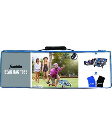 Franklin Sports 3 Hole Cornhole Board Set with 6 Bean Bags Blue - Foldable | Bean Bag Toss Yard Game - Buy Online on GoSupps.com