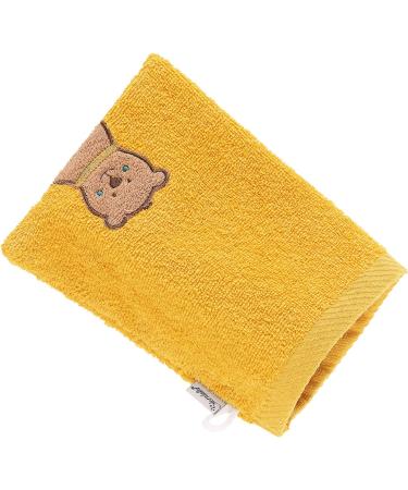 Buy Sterntaler Washcloth Bear Ben - 21x15 cm Yellow | Soft Cartoon Baby Washcloth for International Shipping - Buy Online on GoSupps.com
