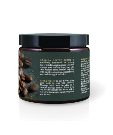 Buy Arabica Coffee Scrub - Vitamin E & Shea Butter for Varicose Veins Cellulite Stretch Marks Eczema & Acne - 8 oz Deep Skin Exfoliator | International Shipping Available - Buy Online on GoSupps.com