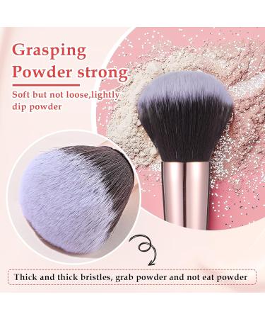 Shop Sibba 2 Pcs Makeup Brush Set - Foundation Powder Blush & Highlighter Brushes with Wooden Handles for Flawless Blending & Travel - International Shipping Available - Buy Online on GoSupps.com