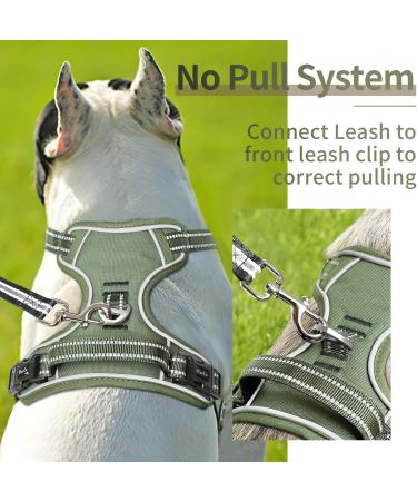 Buy Heele Adjustable Dog Harness & Crockery for Puppies | Breathable Reflective Designs in Army Green - Perfect for Small & Medium Dogs - International Shipping Available - Buy Online on GoSupps.com