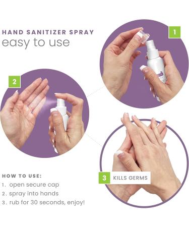 All Clean Natural Mini Hand Sanitizer Spray 5 Pack Lavender Premium Hand Sanitizers Mini Travel Size Products Safe for Kids Hand Sanitizer 2+ Spray Hand Sanitizer 70% - Made in Calgary Canada - Buy Online on GoSupps.com