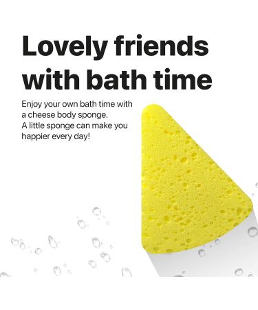 Cheese Bath Sponge Family Pack - Self Adhesive Gentle Foam Shower Sponges - 12g/PCS - Body Wash for Men and Women - Shower Loofah - 4 Pack - Buy Online on GoSupps.com