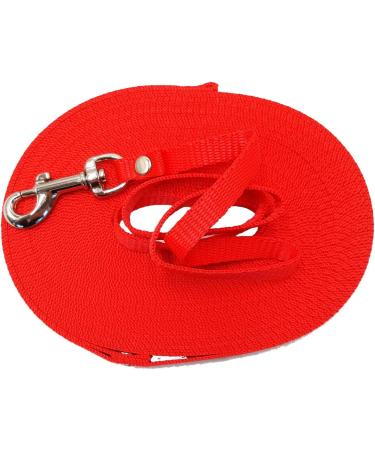 Elropet Mini Field Dog Leash - 50m Training Leash for Small Dogs | Durable Linen Hand Loop | Red - Buy Online on GoSupps.com
