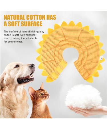 Adjustable Soft Neck Ruff Cat Collars - 2 Pack Sunflower Design | Anti-Losing & Comfortable for Cats (S) - Buy Online on GoSupps.com