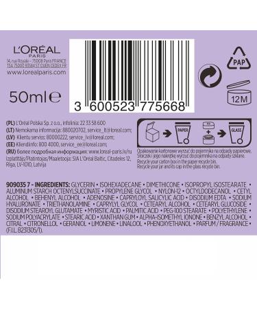 L'Or al Paris Hyaluron Specialist Night Cream 25+ | Moisturizing Face Cream with Dual Hyaluronic Acid | 50ml - Hydrate & Revitalize Your Skin - Buy Online on GoSupps.com