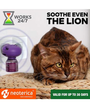 Relaxivet Cat Calming Diffuser Refill - Feline Stress Relief with Pheromones - Anti-Anxiety Solution for Cats - 2 Refills (Diffuser not Included) - Buy Online on GoSupps.com