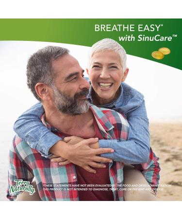 Terry Naturally SinuCare - Eucalyptus & Myrtle Oil Complex 320mg - Sinus and Lung Support 30 Softgels - Non-Drowsy, Non-GMO, Gluten-Free - 15 Servings - Buy Online on GoSupps.com