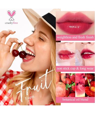 Bayfree Lip Tint Stain Set - Long Lasting, Waterproof, Matte Finish Lip Makeup (Fruit Farm Collection) - Buy Online on GoSupps.com