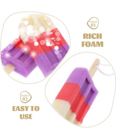 Buy Baluue 2Pcs Ice Cream Bath Ball Body Sponge - Exfoliating Shower Sponges for All Skin Types - International Shipping Available - Buy Online on GoSupps.com